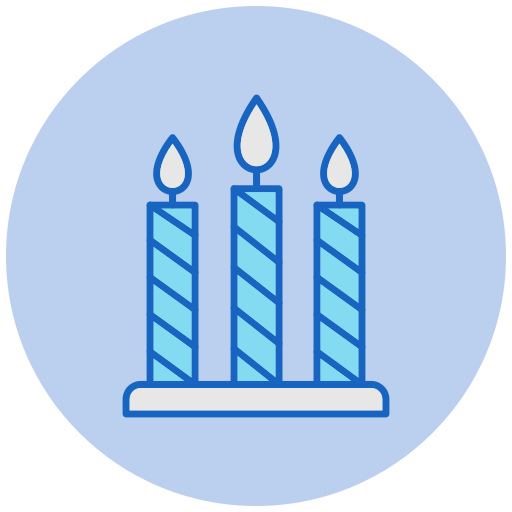 Свеча на день рождения Generic color lineal-color иконка