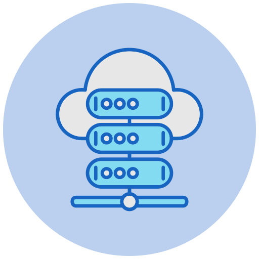 cloud-server Generic color lineal-color icon