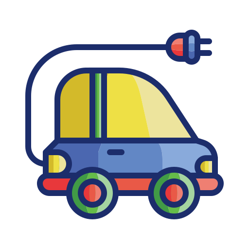 coche eléctrico Generic color lineal-color icono
