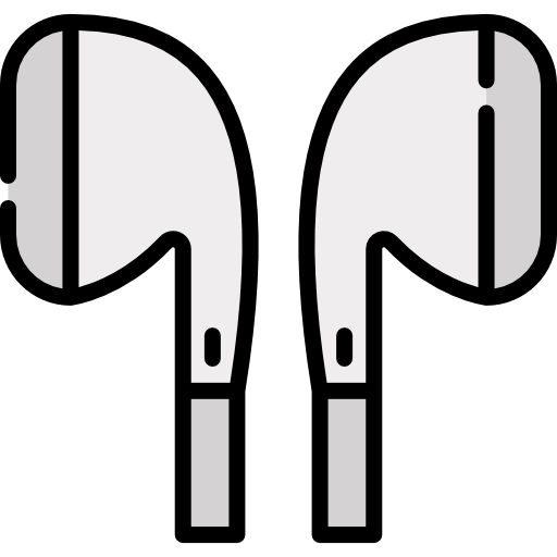 auriculares Kawaii Lineal color icono