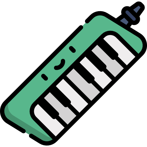 Melodica Kawaii Lineal color icon