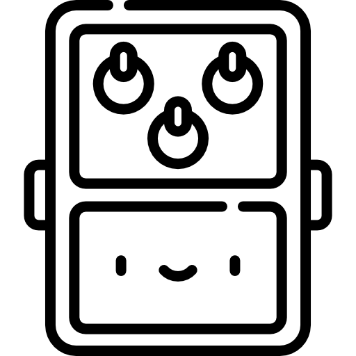 기타 페달 Kawaii Lineal icon