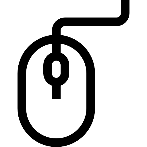 computermuis Basic Straight Lineal icoon