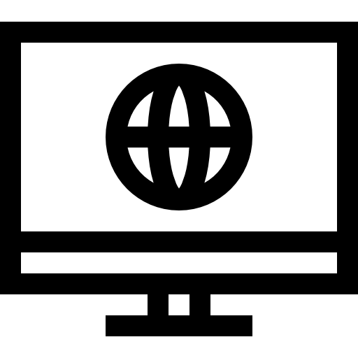 pantalla Basic Straight Lineal icono