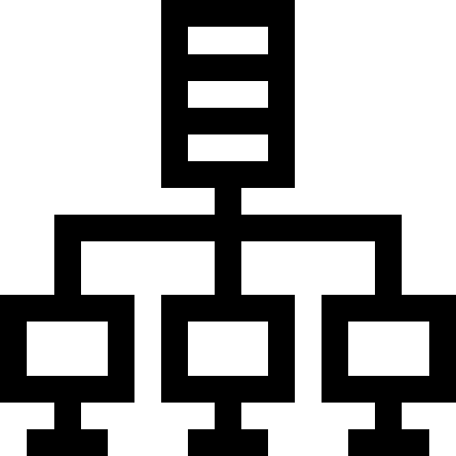 サーバ Basic Straight Lineal icon