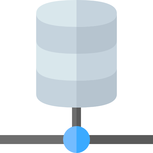 databank Basic Straight Flat icoon