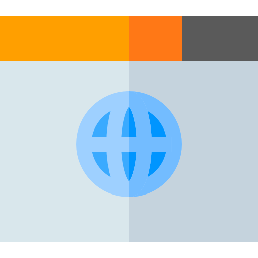 ブラウザ Basic Straight Flat icon