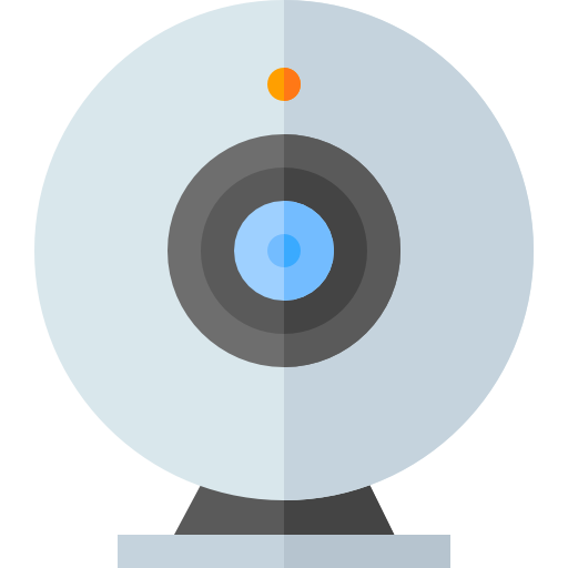 Webcam Basic Straight Flat icon