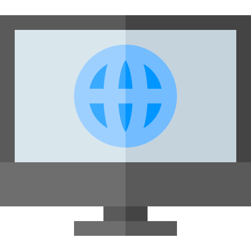 bildschirm Basic Straight Flat icon