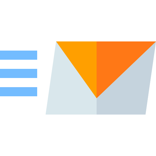 Mail Basic Straight Flat icon