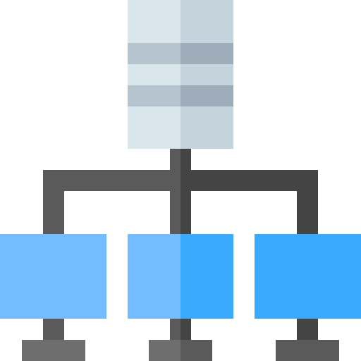 Server Basic Straight Flat icon