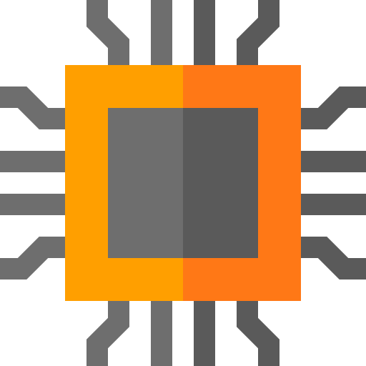 Microchip Basic Straight Flat icon