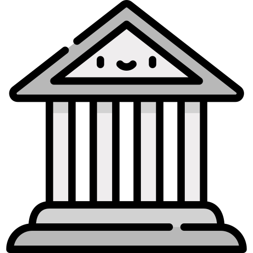 은행 Kawaii Lineal color icon