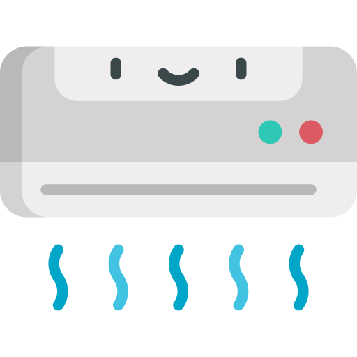 Air conditioner Kawaii Flat icon