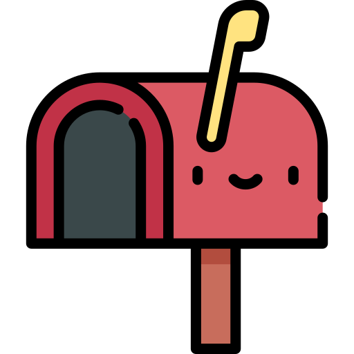 Mailbox Kawaii Lineal color icon