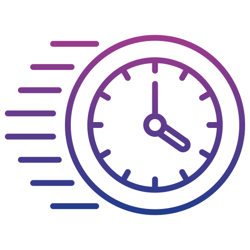 Fast time Generic gradient outline icon