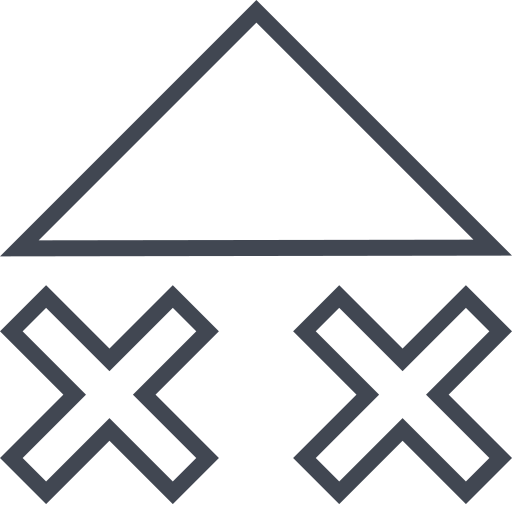 trójkąt Generic outline ikona