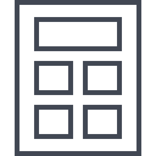 scatola Generic outline icona