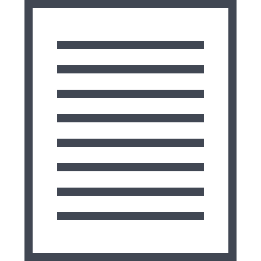 dokument Generic outline icon
