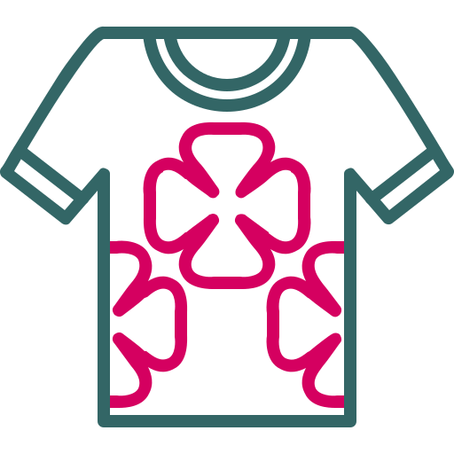 Гавайская рубашка Generic color outline иконка