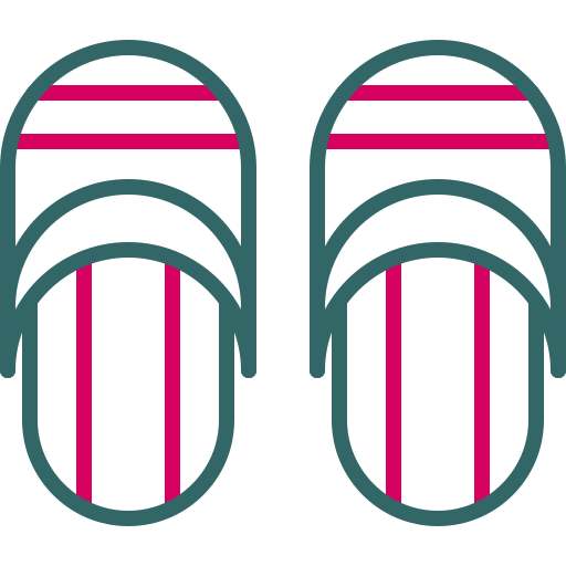 Домашняя обувь Generic color outline иконка