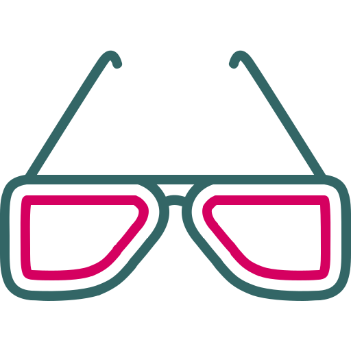 occhiali da sole Generic color outline icona
