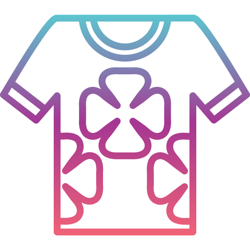 camisa hawaiana Generic gradient outline icono