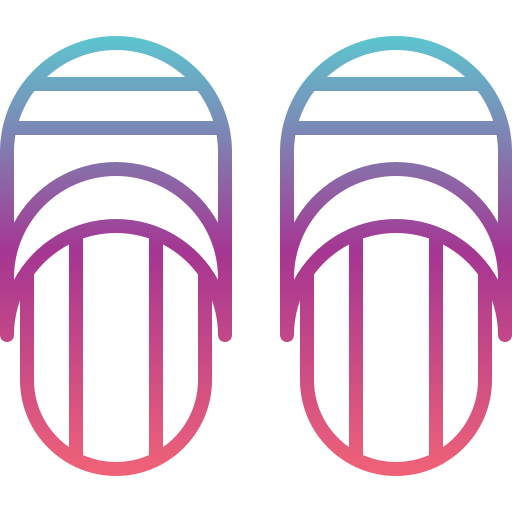 pantofole Generic gradient outline icona