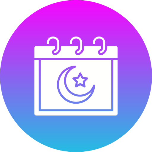 달력 Generic gradient fill icon