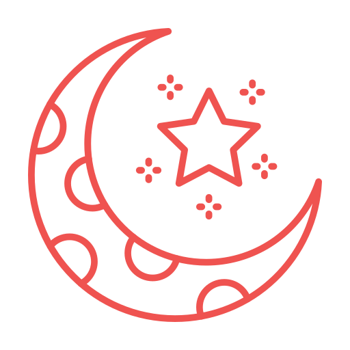 luna creciente Generic color outline icono