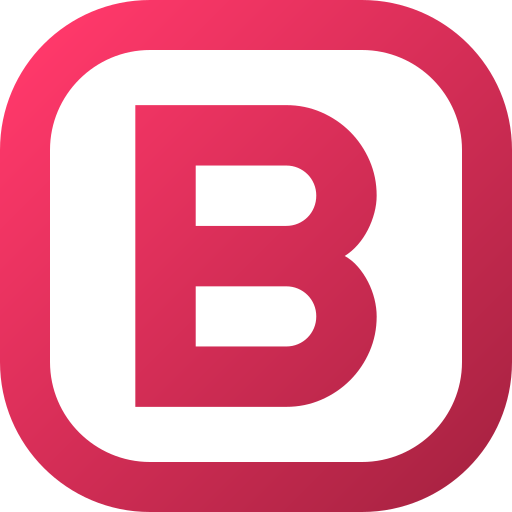 buchstabe b Generic gradient fill icon