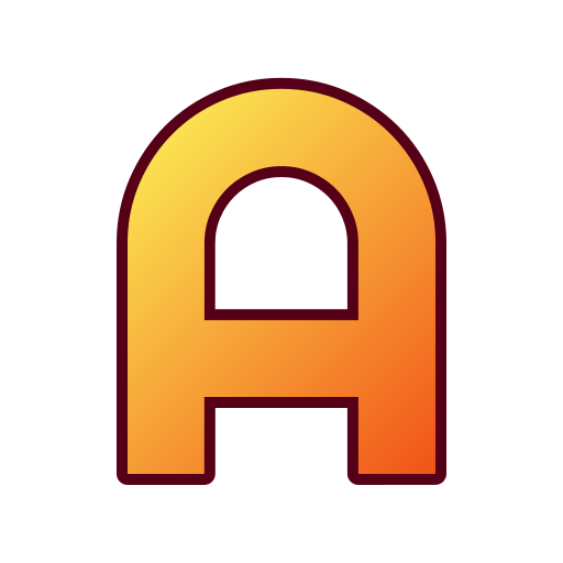 buchstabe a Generic gradient lineal-color icon