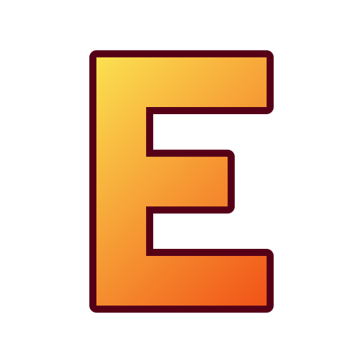 buchstabe e Generic gradient lineal-color icon