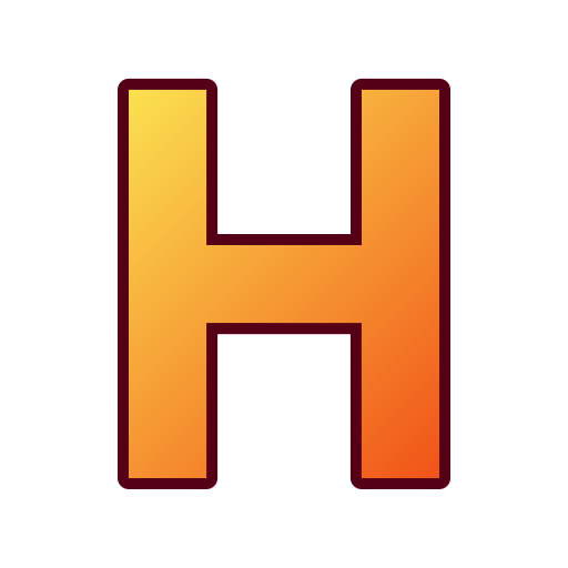 lettre h Generic gradient lineal-color Icône