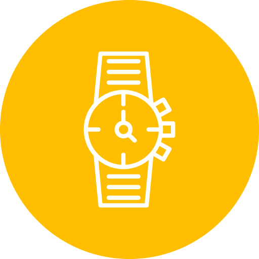 reloj Generic color fill icono