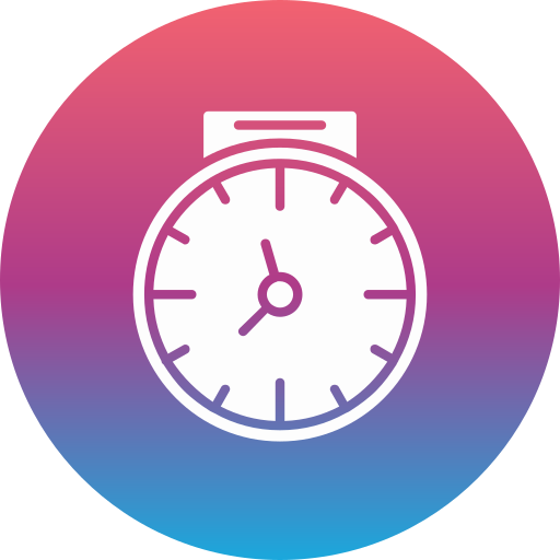 reloj Generic gradient fill icono