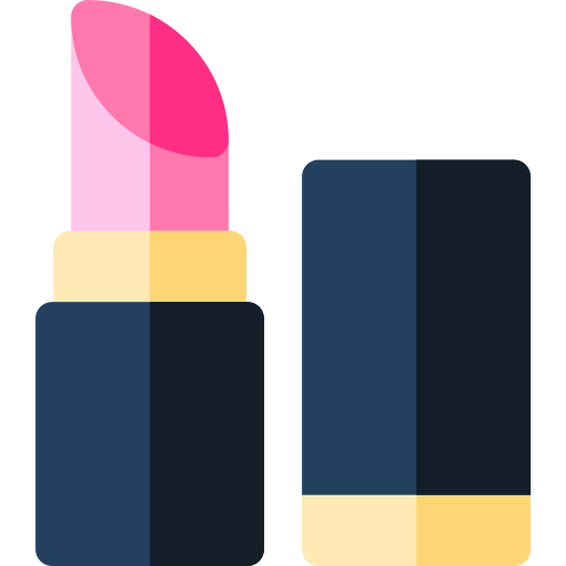 lippenstift Basic Rounded Flat icoon