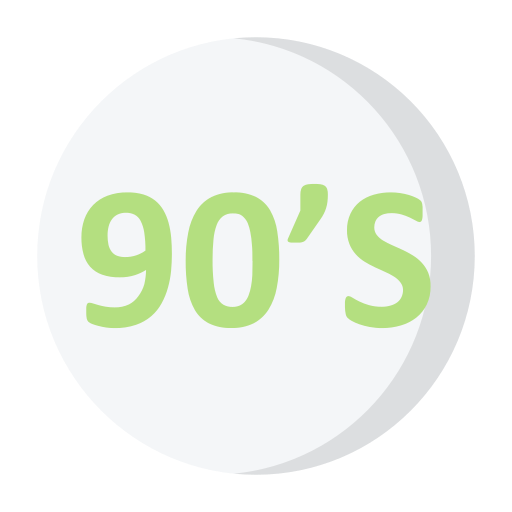 jaren 90 Generic color fill icoon