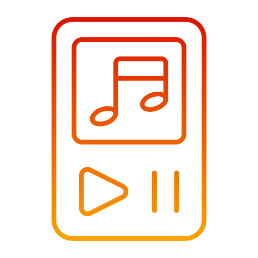 mp3-player Generic gradient outline icon