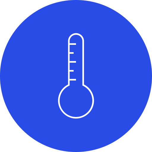 Temperature reader Generic color fill icon