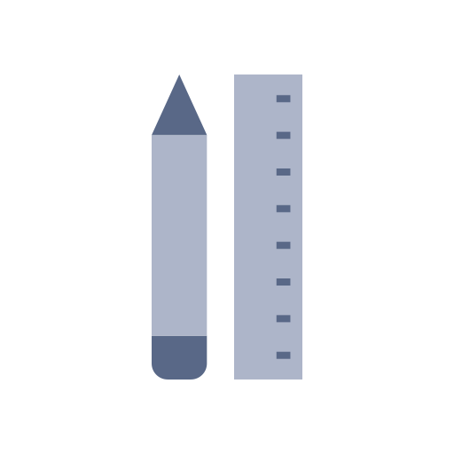 鉛筆と定規 Generic color fill icon
