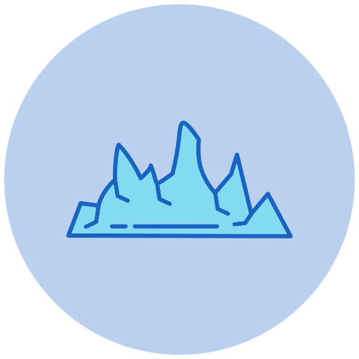 glaciar Generic color lineal-color icono