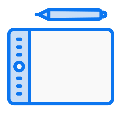 tablet gráfico Generic color lineal-color Ícone
