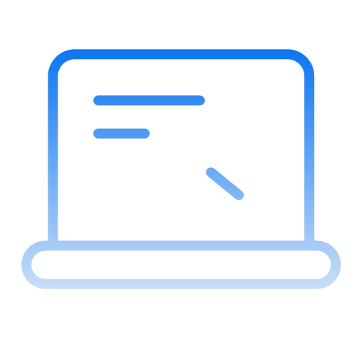 Whiteboard Generic gradient outline icon