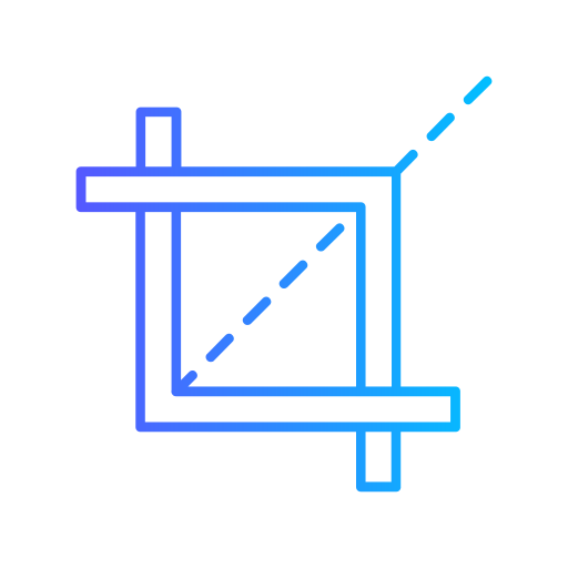 herramienta de recorte Generic gradient outline icono