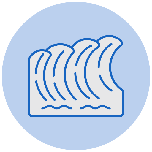 olas del mar Generic color lineal-color icono