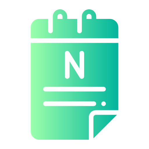 notizbuch Generic gradient fill icon