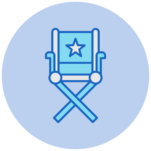 silla de director Generic color lineal-color icono