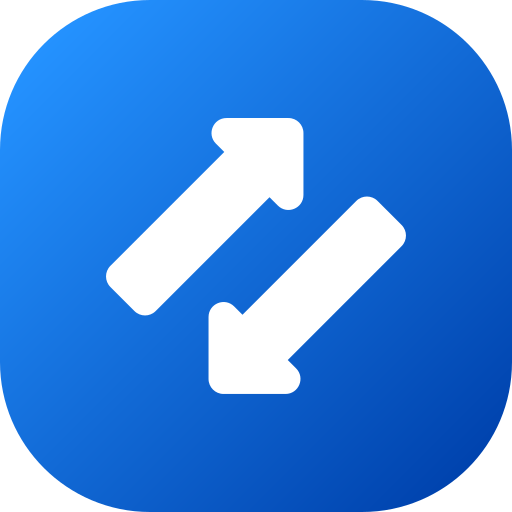 Up and Down Arrows Generic gradient fill icon