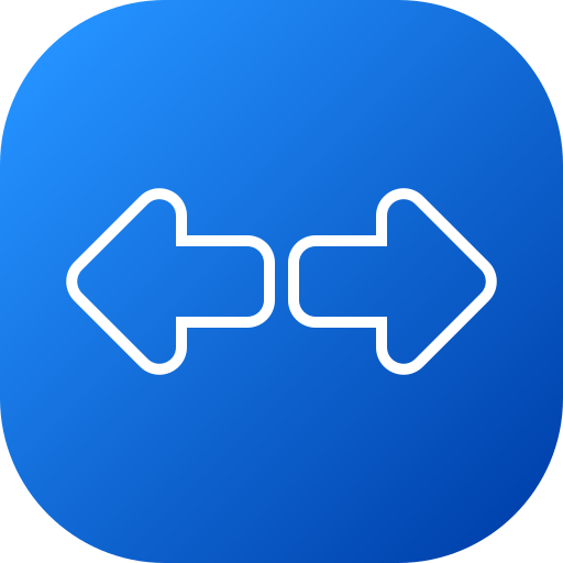 strzałki w lewo iw prawo Generic gradient fill ikona